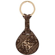 Guess PU Big 4G Flat Ring AirTag Case Brown - AirTag Key Ring