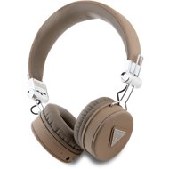 Guess PU Grained Triangle Logo ENC Brown - Wireless Headphones