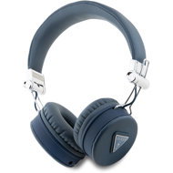 Guess PU Grained Triangle Logo ENC Blue - Wireless Headphones