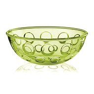 form of house Plastic bowl of salad 25cm green transparent - Bowl