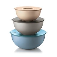 Guzzini 3pcs Set of Plastic Bowls with Lids, 28cm - Bowl