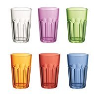 Guzzini Set of High Plastic Cups 420ml, Mix of Colours - Glass Set