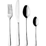 Guzzini ZELDA 24-piece Cutlery Set, Silver - Stainless Steel - Cutlery