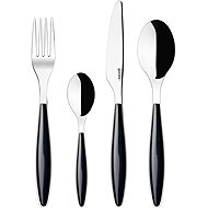 Guzzini FEELING 24pcs Black – Stainless Steel and Plastic - Cutlery