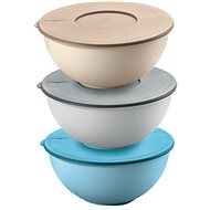 Guzzini KITCHEN ACTIVE DESIGN Set of 3 Plastic Bowls with Lid, 16cm - Bowl