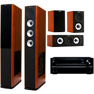 ONKYO TX-NR646 black + Jamo S 628 HCS Dark Apple - AV Receiver
