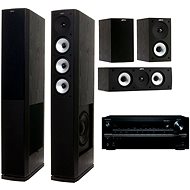 ONKYO TX-NR646 black + Jamo S 628 HCS Black Ash - AV Receiver