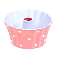 Ceramic mould for bundt cake pink 20 cm - Roasting Pan