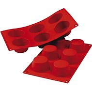Silikomart Silicone muffin mould for 6 pieces - Baking Mould