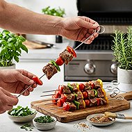 Fackelmann Stainless steel grill skewer 21 cm 4 pcs - Grill Skewer