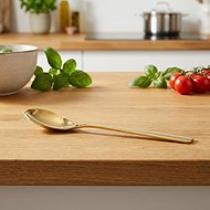 Barcelona Stainless steel salad spoon 27 cm gold - Spoon