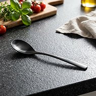 Barcelona Stainless steel salad spoon 27 cm black - Spoon