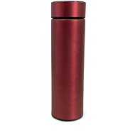 H&L Thermos with thermometer, red metallic - Thermos