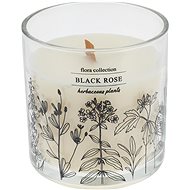H&L Scented candle in glass Black Rose, diameter 10 cm, white - Candle
