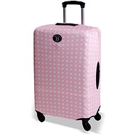 BERTOO Pink polka dots L - Luggage Cover
