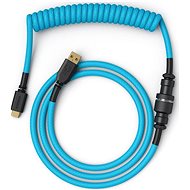 Glorious PC Gaming Race Coiled Cable Electric Blue, USB-C to USB-A - 1,37m - Keyboard Accessory