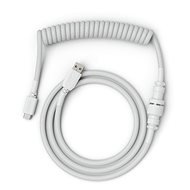 Glorious PC Gaming Race Coiled Cable Ghost White, USB-C to USB-A  - 1,37 m - Billentyűzet tartozék