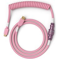 Glorious PC Gaming Race Coiled Cable Prism Pink, USB-C to USB-A  - 1,37 m - Billentyűzet tartozék