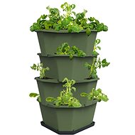 Gusta Garden PAUL POTATO self-watering planter 4 layers, dark green - Flower Pot