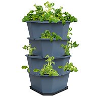 Gusta Garden PAUL POTATO 4-layer self-watering planter, blue - Flower Pot