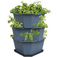 Gusta Garden PAUL POTATO self-watering 3-layer planter, blue - Flower Pot
