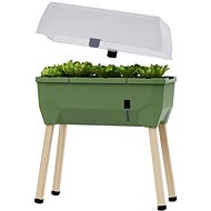 Gusta Garden SAMMY SALAD self-watering planter with lid, dark green - Flower Box