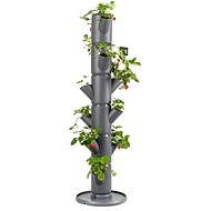 Gusta Garden SISSI STRAWBERRY classic self-watering planter 6 tiers, anthracite - Flower Pot