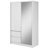 PSK Šatní skříň Sram 134 cm, bílá - Šatní skříň
