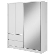 PSK Šatní skříň Sram 184 cm, bílá - Šatní skříň