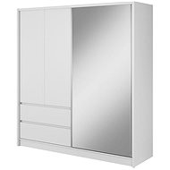 PSK Šatní skříň Sram 204 cm, bílá - Šatní skříň