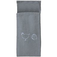 H&D Cutlery case, Easter print, 24x8,5 cm, grey - Cutlery Case