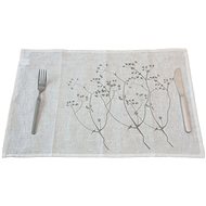 H&D Placemats, 33x46 cm, linen, white - Placemat