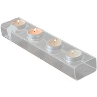 HD Home Design candle holder for 4 candles glass 4 x 33 x 7 cm - Candlestick