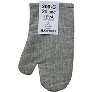 H&D Kitchen glove, left, grey, 30 × 19 cm - Oven Mitt