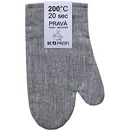 H&D Kitchen glove, genuine, grey, 30 × 19 cm - Oven Mitt