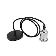 Hadex Bronx Cable with retro sleeve, chrome - Chandelier
