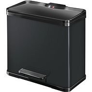 Hailo pedal bin duo soft close mechanism 17L+9L sheet-steel silver - Rubbish Bin