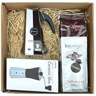 Pezzetti Moka Pot + Hario grinder + Intenso coffee - Gift Set