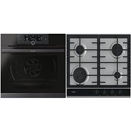 HAIER HWO60SM5F8BH + HAIER HAHG6BF4XH - Oven & Cooktop Set