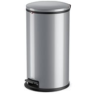 Hailo pedal bin 25L sheet-steel silver - Rubbish Bin