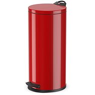 Hailo pedal bin 19L sheet-steel red - Rubbish Bin