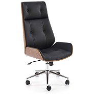 HALMAR Poole, black / walnut - Office Armchair