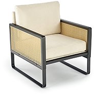Halmar Ilario, cream / black - Armchair
