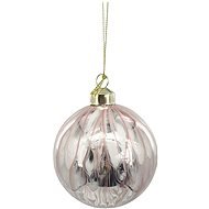 H&L Vánoční ozdoba koule lesklá 8cm, světlerůžová - Vánoční ozdoby