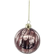H&L Vánoční ozdoba koule lesklá 8cm, tmavěrůžová - Vánoční ozdoby