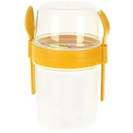 H&L Travel cup with spoon and fork, yellow - Lunch Box