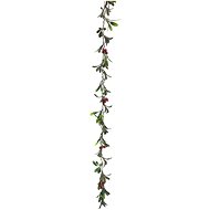 H&L Christmas garland 100cm, red berries - Christmas Decoration