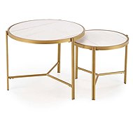Halmar Christian, marble / gold - Coffee Table