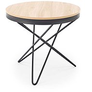 Halmar Garfield, natural wood / black - Coffee Table