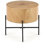 Halmar Brooklyn S, oak / black - Coffee Table
